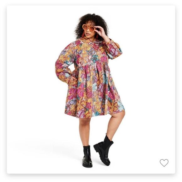 Kika Vargas X Target Anemone Floral Mini Dress NWT